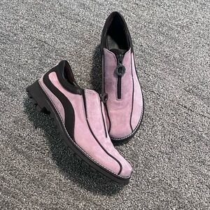 Donald J Pliner Sport Lilac Suede Zipper Shoes